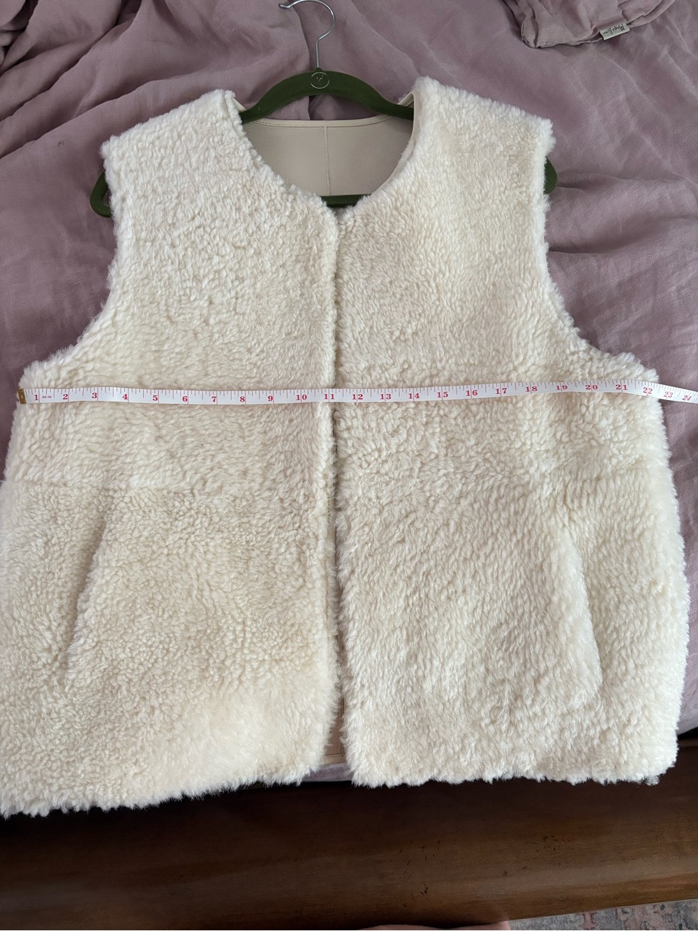 Honeydove Shearling Vest - Picture 7 of 7